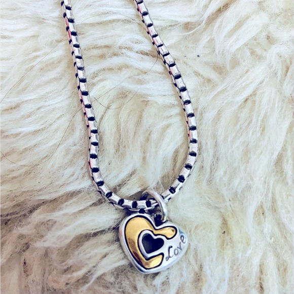 Brighton Silver & Gold Heart Charm Bracelet - Picture 2 of 5